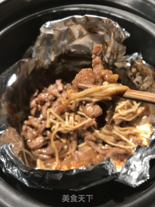 砂锅锡纸牛肉的做法
