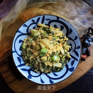 土豆笋叶麦饭的做法