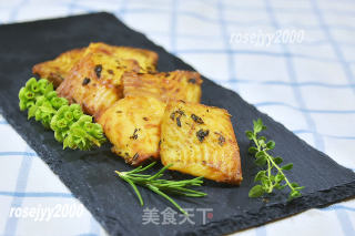 香草烤巴西黄花鱼块的做法