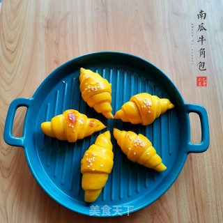 南瓜牛角包的做法