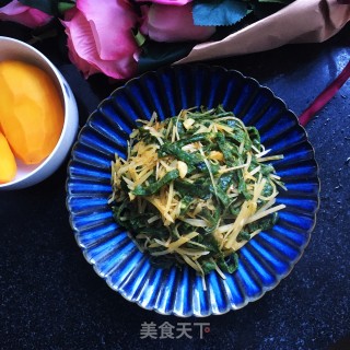 孜然炒菠菜饼的做法