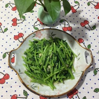 蒜蓉炒茼蒿的做法