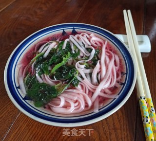 红米苋汤面的做法