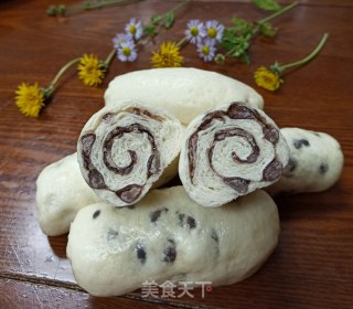 白面红豆卷的做法