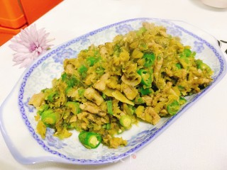 雪菜肉丝的做法