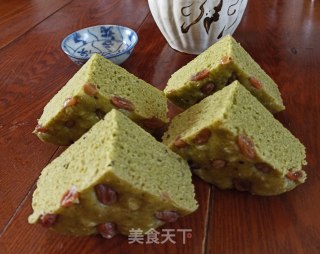 菠菜汁发糕的做法
