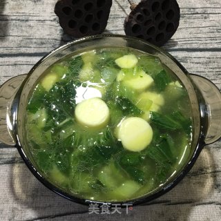 玉脂豆腐青菜高汤的做法