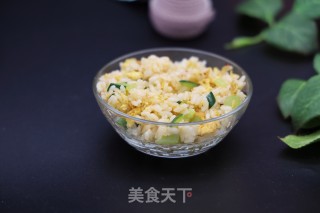 黄瓜蛋炒饭的做法