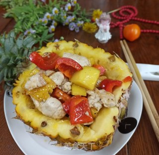 菠萝鸡丁的做法