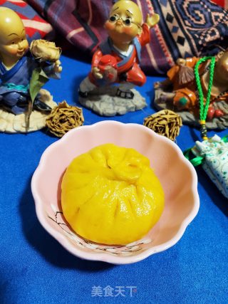 南瓜豆沙包的做法