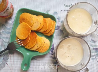 无需泡打粉松软奶香味十足的南瓜酸奶饼的做法