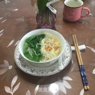 荷包蛋青菜汤面的做法