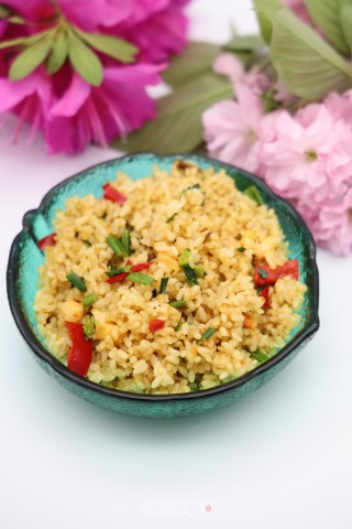 韭菜心虾仁炒饭