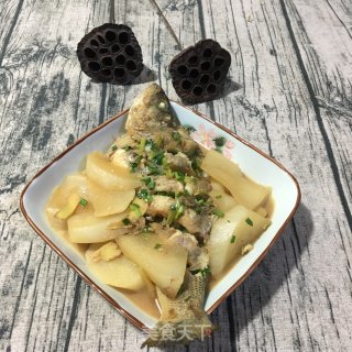萝卜烧鲈鱼的做法