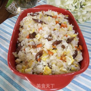 腊肠胡萝卜炒饭