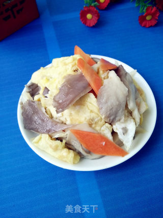 凤尾蘑炒鸡蛋的做法