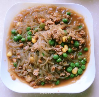 肉末薯粉的做法