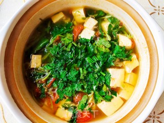小白菜豆腐汤的做法
