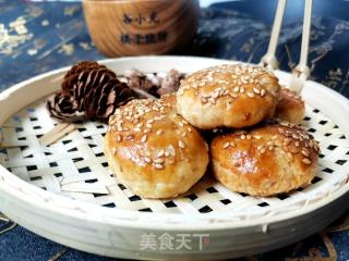 自制美味板栗馅棋子烧饼的做法
