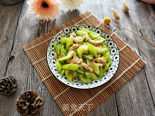 西芹炒肉丝的做法
