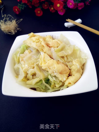 包菜炒鸡蛋的做法