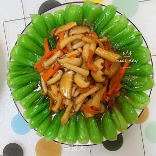 香菇扒油菜的做法