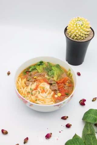 西红柿牛肉面的做法