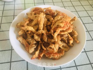 椒盐平菇的做法