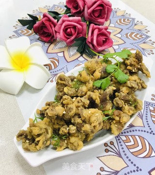 炸鸭心#肉菜#
