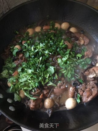 鸡腿炖蘑菇粉条的做法