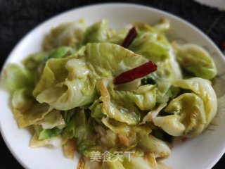 爆炒圆白菜的做法