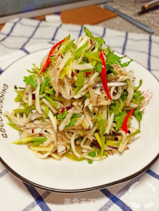 茄子香菜拌辣椒的做法