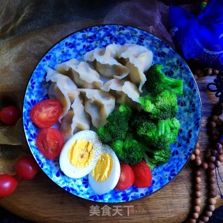 低脂素饺时蔬餐的做法