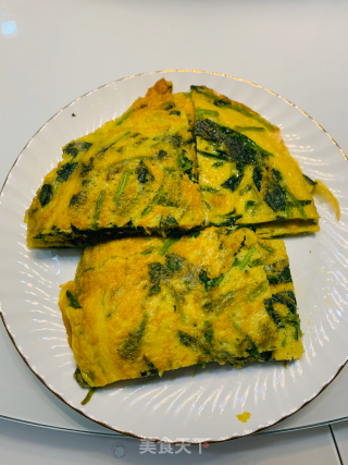 菠菜煎鸡蛋的做法