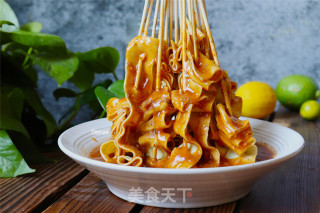 涮豆皮的做法