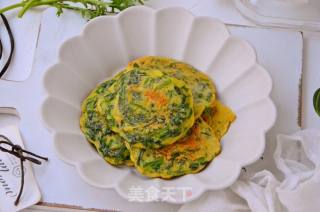 茼蒿菜鸡蛋饼的做法