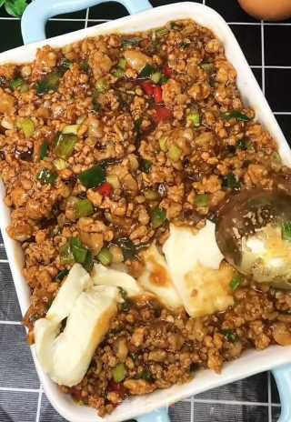 肉末豆腐的做法