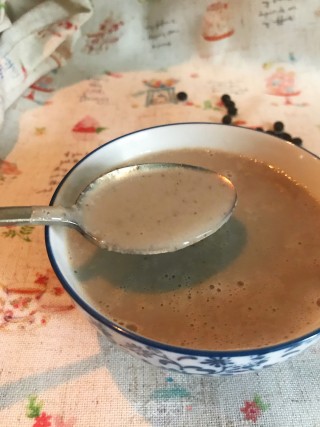 黑黄豆小米米糊的做法