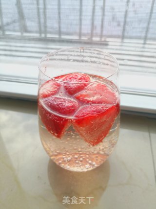 冻莓蜜饮的做法