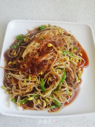 粉丝炒豆芽的做法