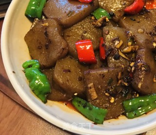 双椒炒魔芋豆腐的做法