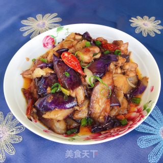 鸡肉烧茄子的做法