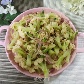 响油有机花菜的做法