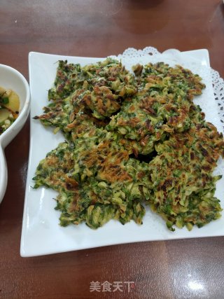 槐花鸡蛋饼的做法