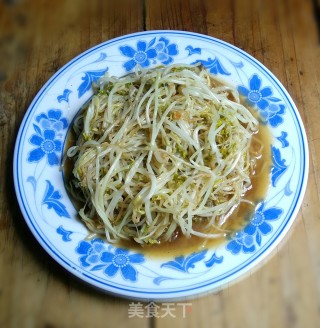 蒜香绿豆芽的做法