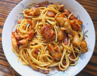 咖喱鸡肉炒面的做法