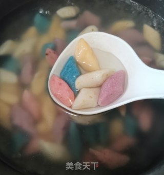 五彩芋圆的做法