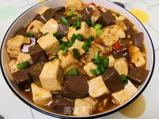 麻辣豆腐（+鸭血）的做法