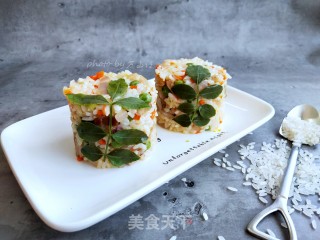 花椒芽饭团的做法