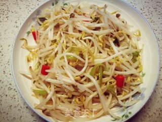 酸辣豆芽的做法